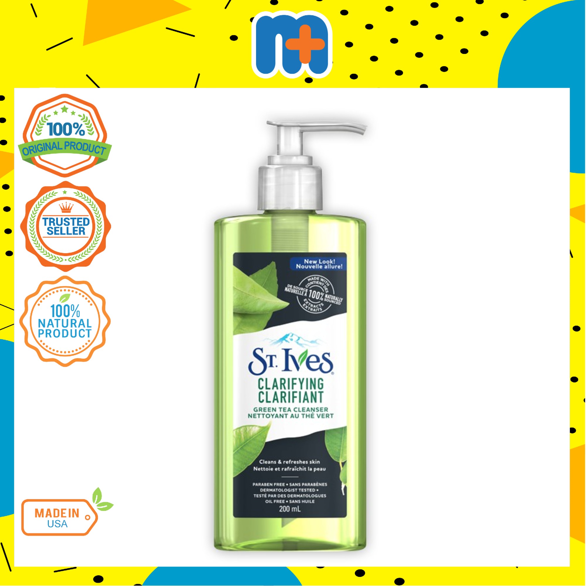 ST IVES NATURAL GREEN TEA CLEANSER 200ML